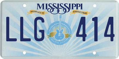 MS license plate LLG414