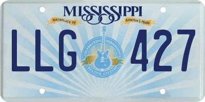 MS license plate LLG427