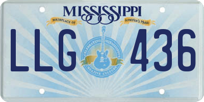 MS license plate LLG436