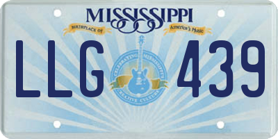 MS license plate LLG439