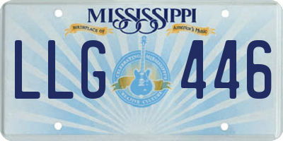 MS license plate LLG446