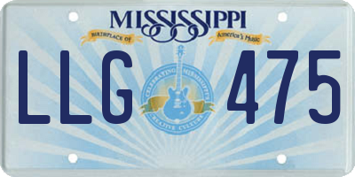 MS license plate LLG475