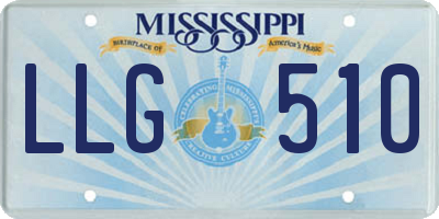 MS license plate LLG510
