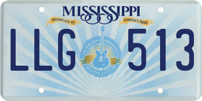 MS license plate LLG513