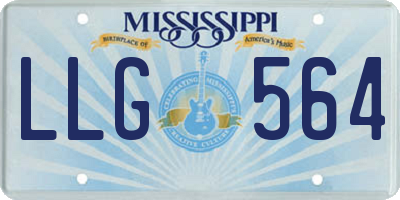 MS license plate LLG564