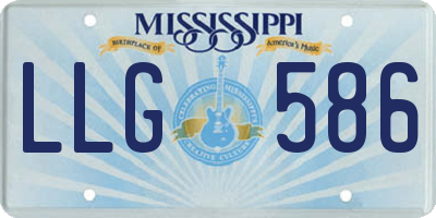 MS license plate LLG586