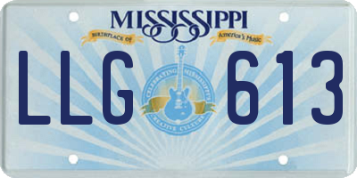 MS license plate LLG613