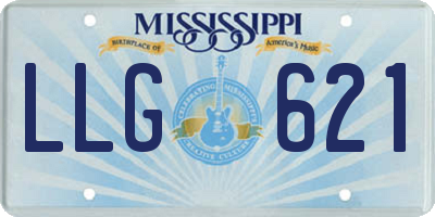 MS license plate LLG621