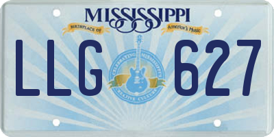 MS license plate LLG627