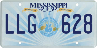 MS license plate LLG628