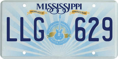 MS license plate LLG629