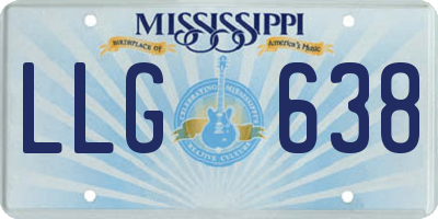 MS license plate LLG638