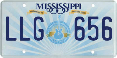 MS license plate LLG656