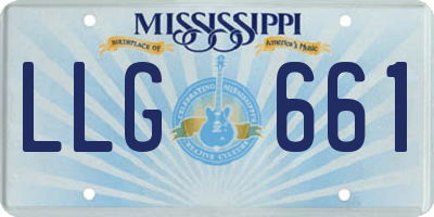 MS license plate LLG661