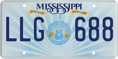 MS license plate LLG688