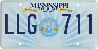 MS license plate LLG711