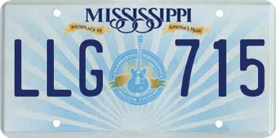 MS license plate LLG715