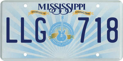 MS license plate LLG718