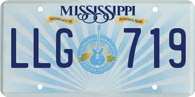MS license plate LLG719