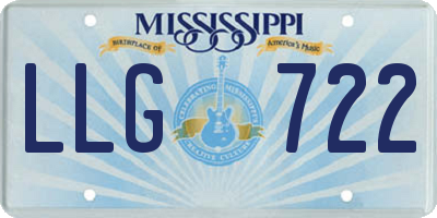 MS license plate LLG722