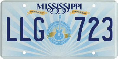 MS license plate LLG723