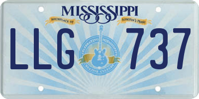 MS license plate LLG737