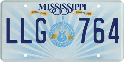 MS license plate LLG764