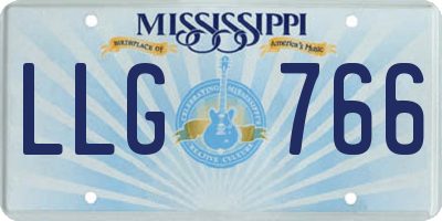 MS license plate LLG766