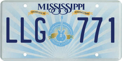 MS license plate LLG771