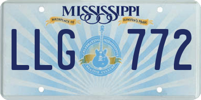 MS license plate LLG772