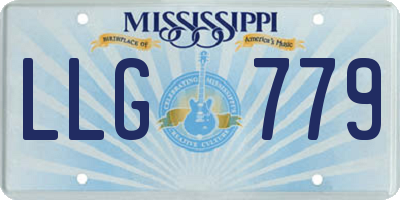 MS license plate LLG779