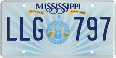 MS license plate LLG797