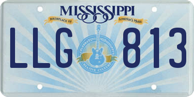 MS license plate LLG813