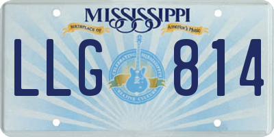MS license plate LLG814