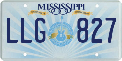 MS license plate LLG827