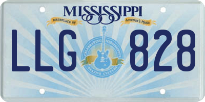 MS license plate LLG828