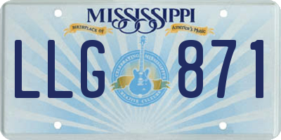MS license plate LLG871