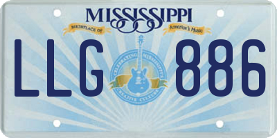 MS license plate LLG886