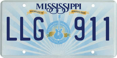 MS license plate LLG911