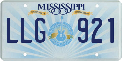 MS license plate LLG921