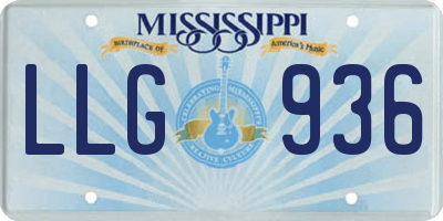 MS license plate LLG936