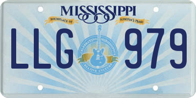 MS license plate LLG979