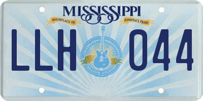 MS license plate LLH044