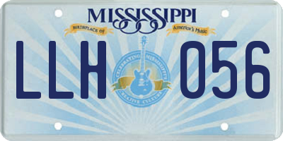 MS license plate LLH056