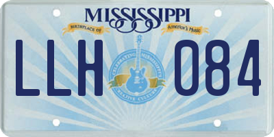 MS license plate LLH084
