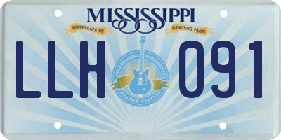 MS license plate LLH091