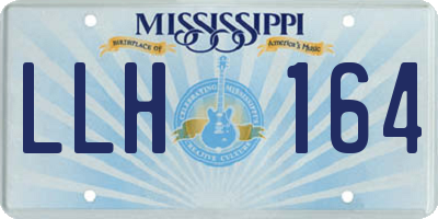 MS license plate LLH164