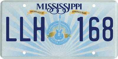 MS license plate LLH168