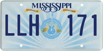 MS license plate LLH171