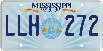 MS license plate LLH272